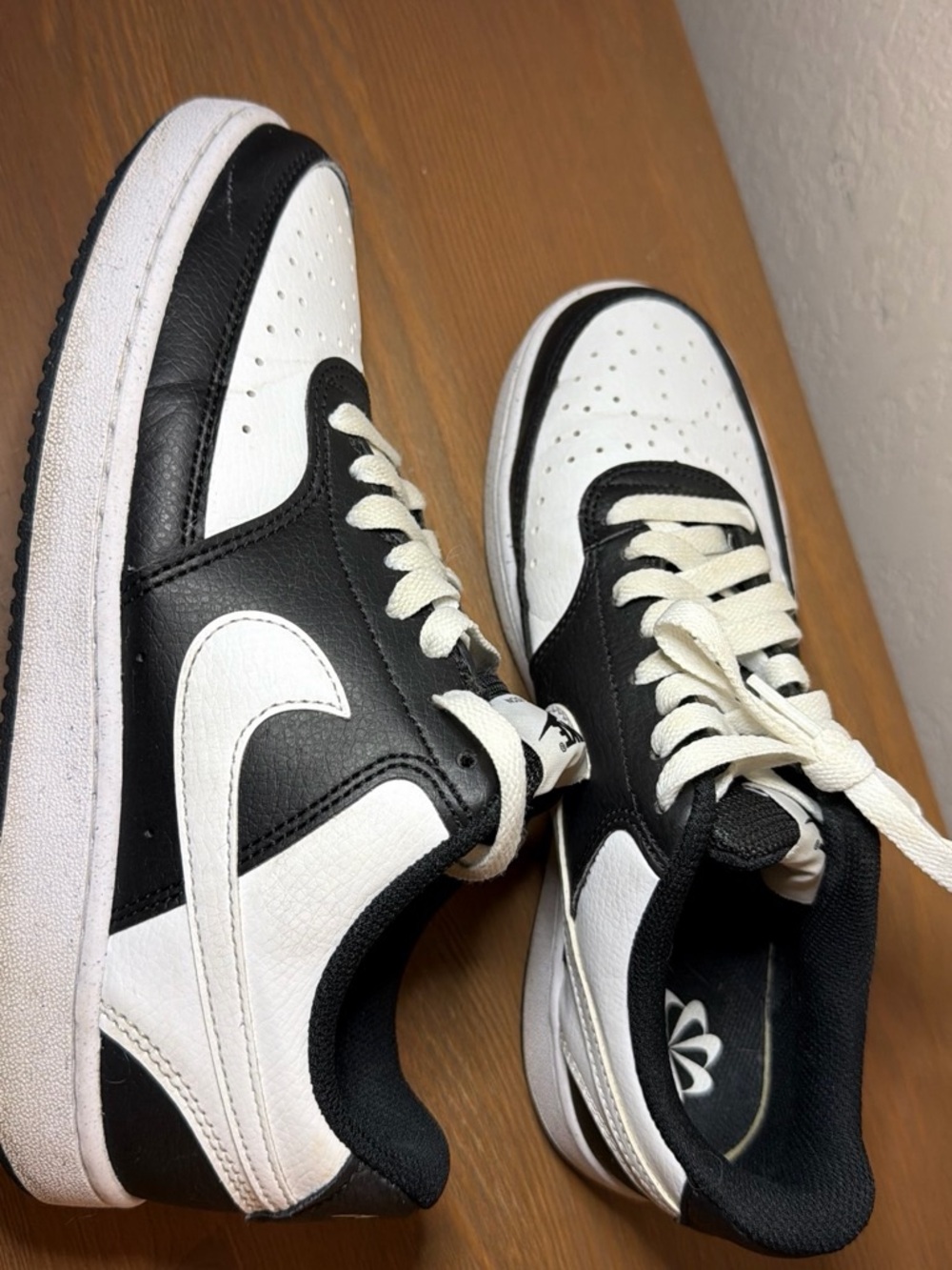 Nike Black and White Classic Low-Top Sneakers